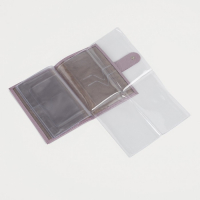 Обложка для автодокументов на кнопке TEXTURA, цвет светло-сиреневый Обложка для автодокументов на кнопке TEXTURA, цвет светло-сиреневый