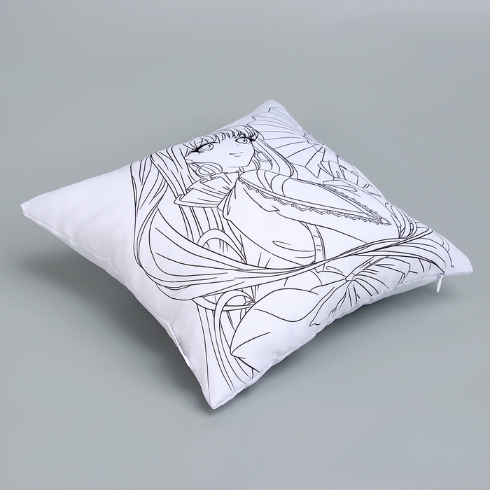 Наволочка под раскраску &laquo;Девушка с веером&raquo;, 30 х 30 см