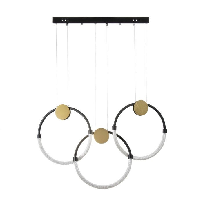 Светильник BayerLux Светильник BayerLux "Олендал" LED 45Вт черно-золотой 62х5х44-150 см