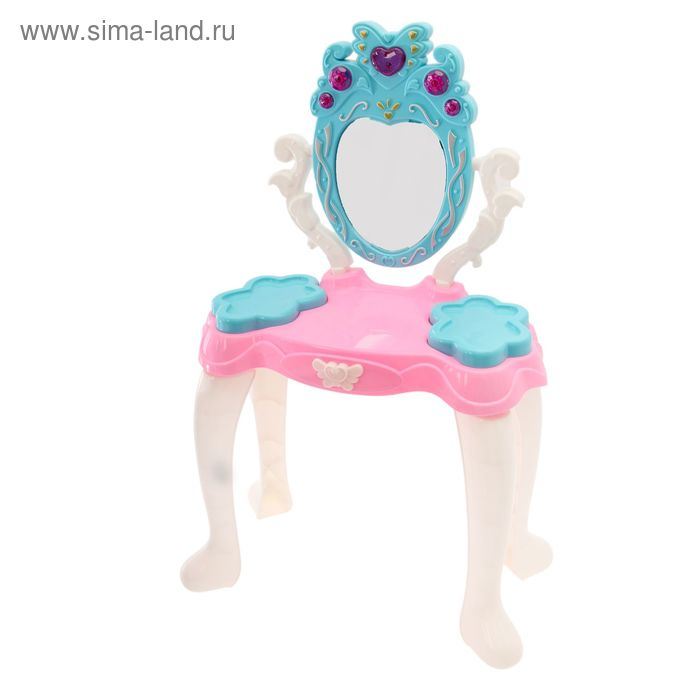 Игровой набор модницы &laquo;У зеркала&raquo; с аксессуарами и раскраской, свет, звук