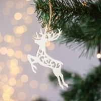 Ёлочные игрушки новогодние «Новый год: Чудес и волшебства», набор 5 шт Ёлочные игрушки новогодние «Новый год: Чудес и волшебства», набор 5 шт