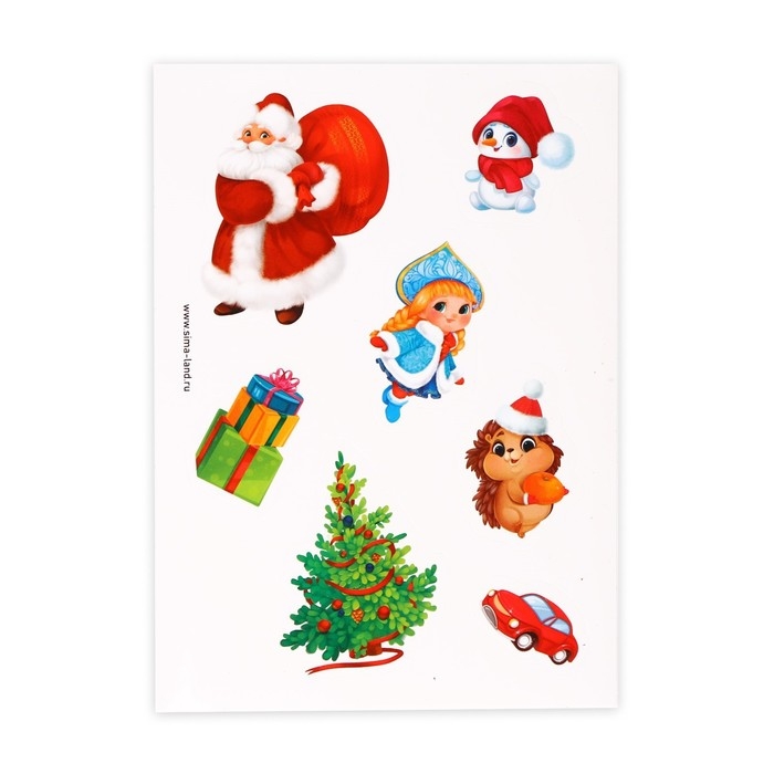 Блокнот - гравюра на новый год &laquo;С Новым годом!&raquo;, 10 листов, лист наклеек