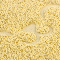 Коврик универсальный под миску и лоток &laquo;Мордочка&raquo;, 30х40 см, бежевый