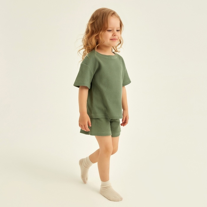 Пижама детская SL HOME р 38 (146-152), оливковый