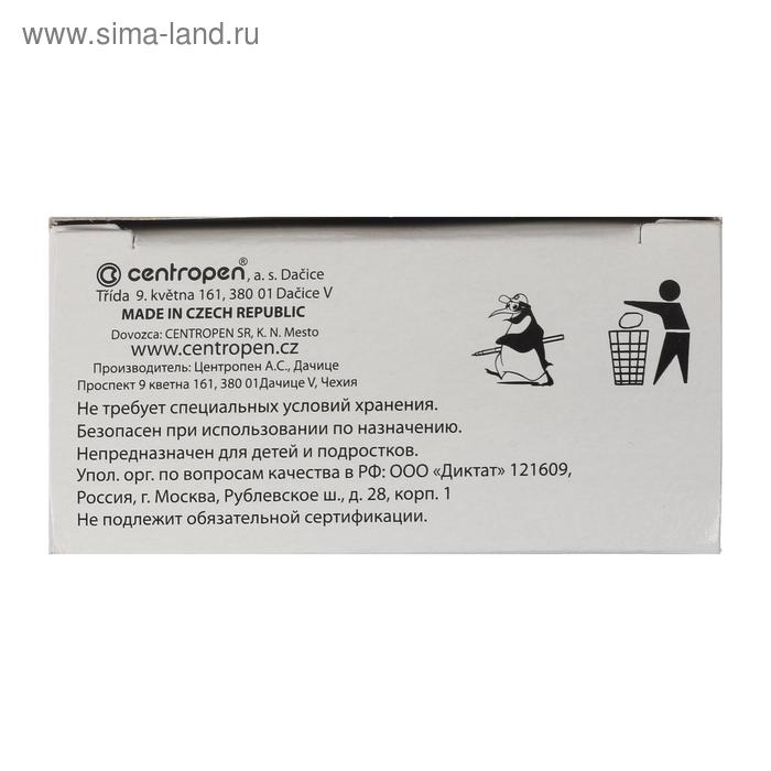 Маркер специальный 3.8 мм Centropen 2799/12 HOBBY PLUS, линия 1 - 3,0 мм, цвет чёрный, картонная упаковка