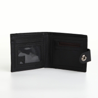 Портмоне мужское на магните, отдел для карт, монет, цвет чёрный