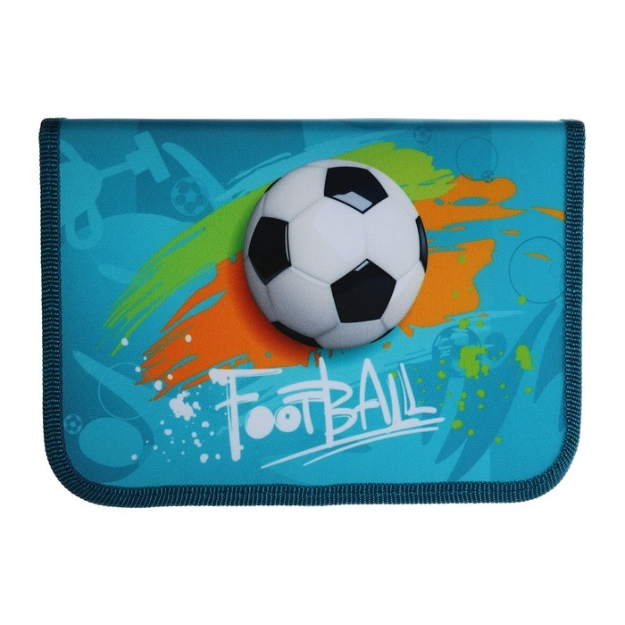 Пенал 1 секция, 140 х 200 х 40 мм, 2 откидные планки, тканевый, ПКТ 09-20 Пенал 1 секция, 140 х 200 х 40 мм, 2 откидные планки, тканевый, ПКТ 09-20 "Футбол" 70580