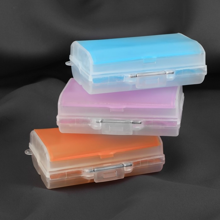 Органайзер для рукоделия, двусторонний, 7 отделений, 9,2 × 7 × 3 см, цвет МИКС Органайзер для рукоделия, двусторонний, 7 отделений, 9,2 × 7 × 3 см, цвет МИКС