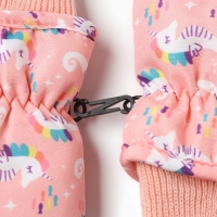 Варежки зимние детские MINAKU, цвет персиковый, 15см