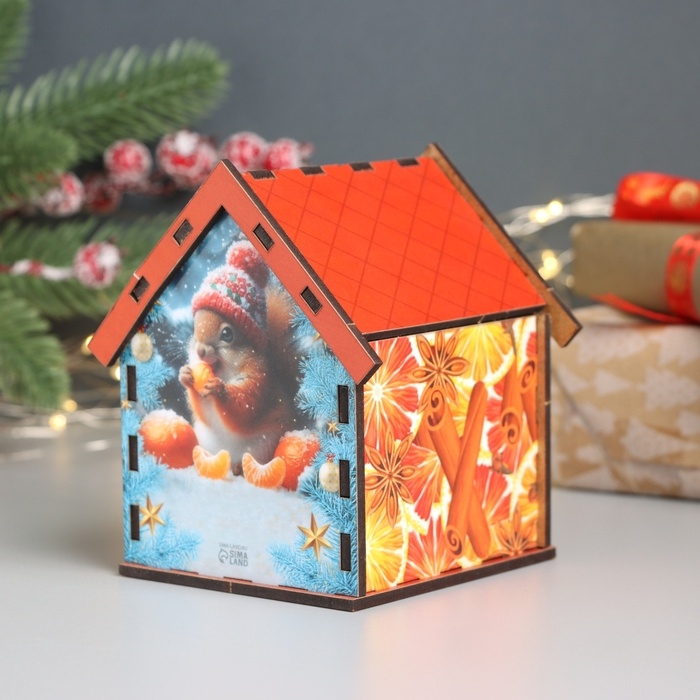 Новогодний чайный домик Новогодний чайный домик "Загадывай желание" 10,5х9,5х12 см