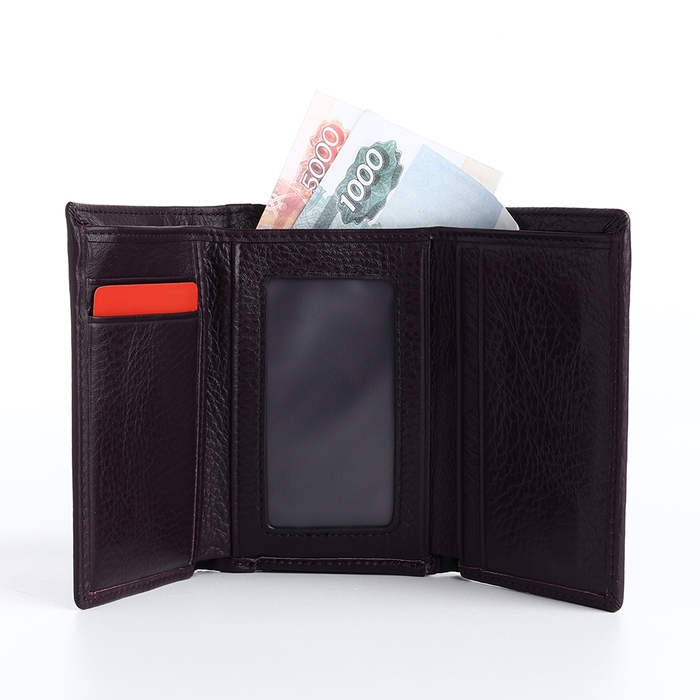 Кошелёк женский на магните, цвет фиолетовый