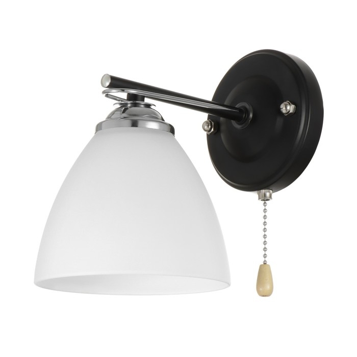 Бра 2019/1 E27 60Вт хром+черный 18х13,5х17 см Бра 2019/1 E27 60Вт хром+черный 18х13,5х17 см