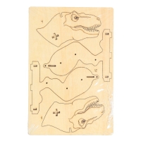 Электронный конструктор &laquo;Механический тираннозавр&raquo;, 91 элемент, наклейки