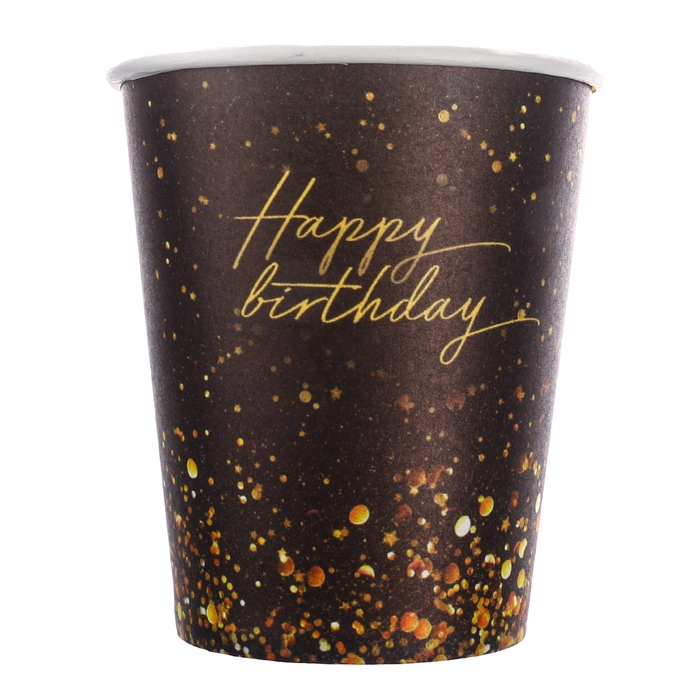 Набор бумажной посуды Набор бумажной посуды "Happy", 10 стаканов, 10 тарелок