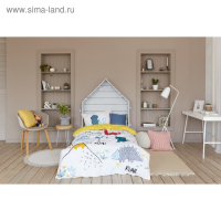Постельное бельё &laquo;Этель&raquo; 1.5 сп Dinoparty 143х215 см, 150х214 см, 50х70 см -1 шт,100% хлопок, бязь