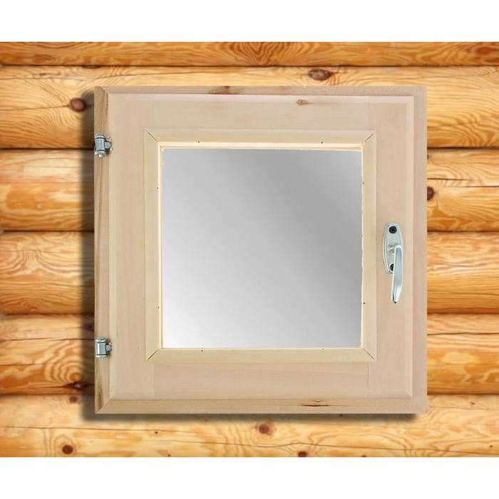 Окно, 40&times;40см, двойное стекло ЛИПА