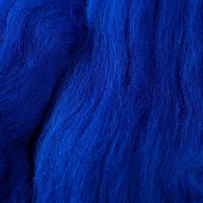 Шерсть для валяния 100% тонкая мериносовая шерсть 100гр (26 василек)