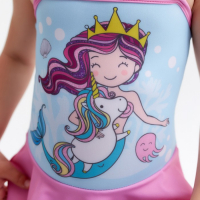 Купальник детский KAFTAN "Русалочка", рост 110-116 (32), голубой