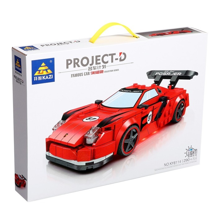 Конструктор Гонка &laquo;Редчемп&raquo;, световые эффекты, 290 деталей