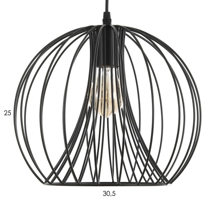 Светильник BayerLux Светильник BayerLux "Шар" Е27 40Вт черный 30х30х30-130см