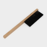 Щётка-смётка техническая, 39&times;2,5&times;1,6 см, трехрядная, 51 пучок, бук, синтетическое волокно чёрное