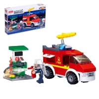 Конструктор «Пожарный фургон», 136 деталей Конструктор «Пожарный фургон», 136 деталей