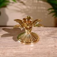 Подсвечник "Пальма" латунь 7 см