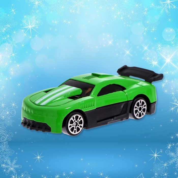 Новогодний шар с игрушкой &laquo;Гоночная машинка&raquo;, МИКС