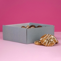 Коробка самосборная, крышка-дно, с окном,"Легость" 14,5 х 14,5 х 6 см