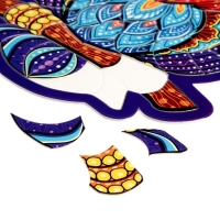 Фигурный пазл в рамке «Сова», на подложке, 76 деталей Фигурный пазл в рамке «Сова», на подложке, 76 деталей