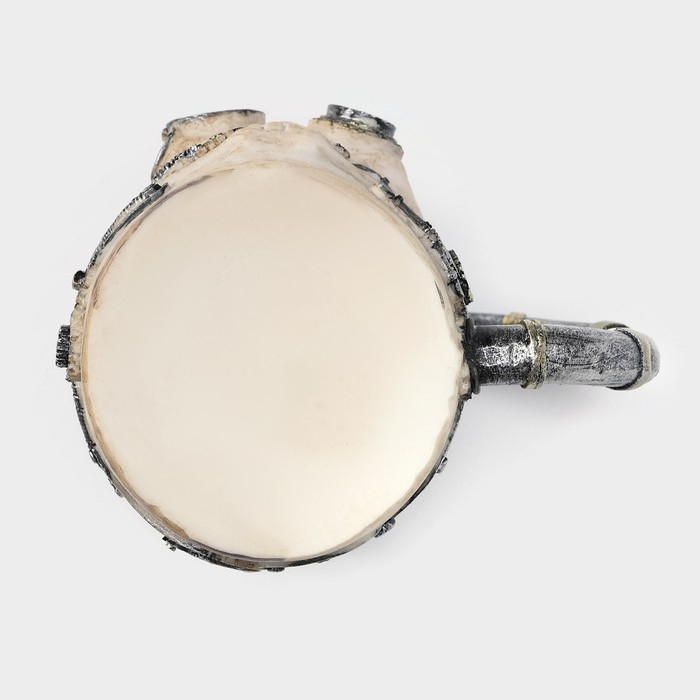 Кружка &laquo;Череп&raquo;, 400 мл, цвет бежевый