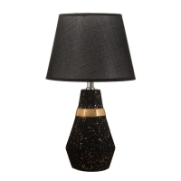 Настольная лампа "Айседора" E14 40Вт черный-золото 23х23х40 см RISALUX