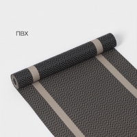 Дорожка на стол Magistro &laquo;Рона&raquo;, 30&times;150 см, цвет чёрный