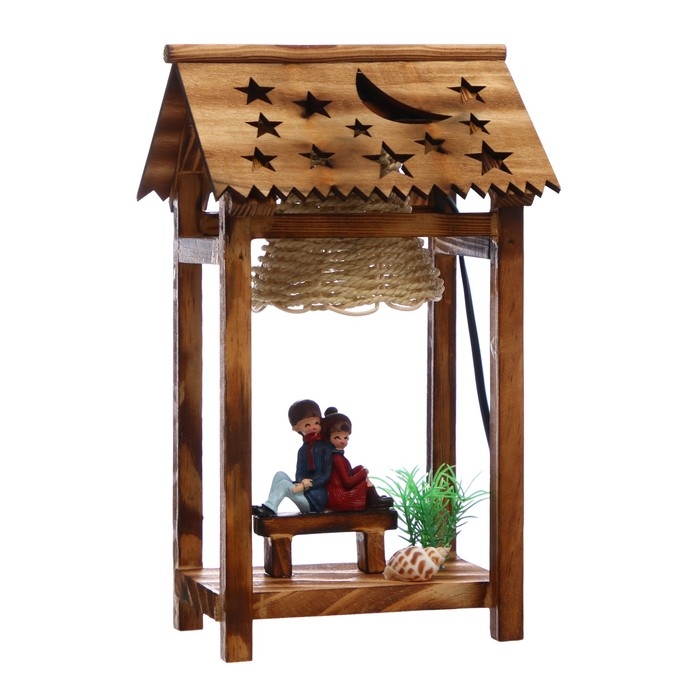 Настольная лампа "Влюбленная пара" Е12 10х14х28 см