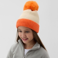 Шапка детская MINAKU, цв.оранжевый, р-р 48-50