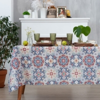 Скатерть Доляна &laquo;Узоры&raquo; 145х220 см, 100% п/э