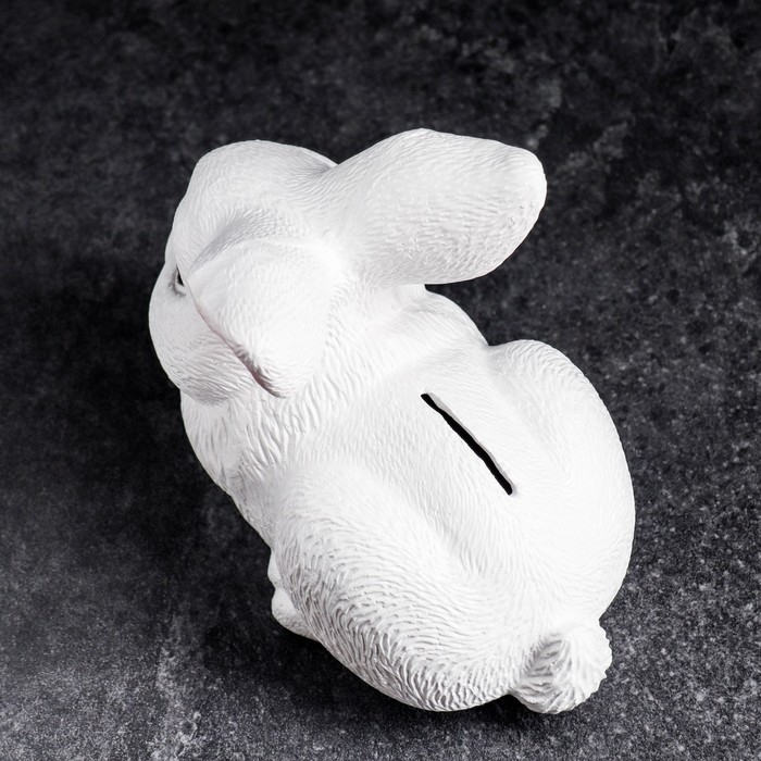 Копилка Копилка "Зайчик" белый, 18х11х15см