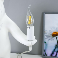 Настольная лампа Bear 1x40Вт E14 белый 30x30x41см