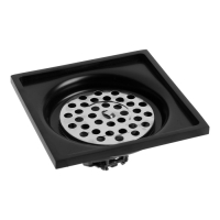 Трап ZEIN engr, 100х100 мм, вертикальный, d=40/50 мм, нержавеющая сталь, черный Трап ZEIN engr, 100х100 мм, вертикальный, d=40/50 мм, нержавеющая сталь, черный