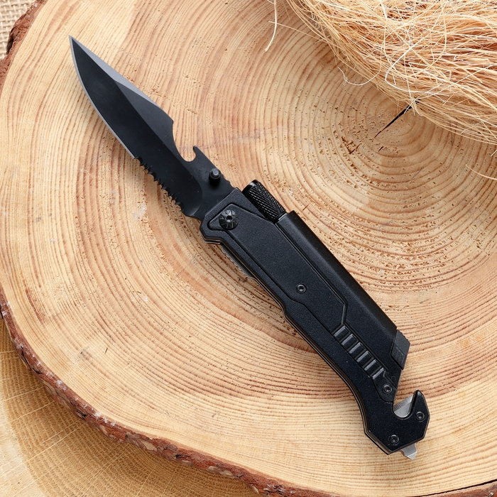 Нож тактический многофункциональный с огнивом, 22см, клинок 93мм/3мм Нож тактический многофункциональный с огнивом, 22см, клинок 93мм/3мм