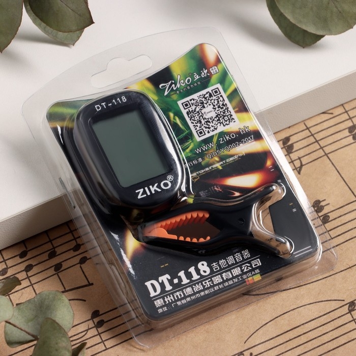 Гитарный тюнер мини Ziko DT-118 гитара, скрипка, укулеле Гитарный тюнер мини Ziko DT-118 гитара, скрипка, укулеле