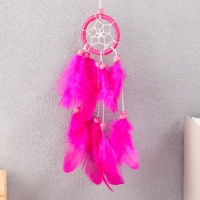 Ловец снов "Плетёный цветок" МИКС d=5 см 24 см Ловец снов "Плетёный цветок" МИКС d=5 см 24 см