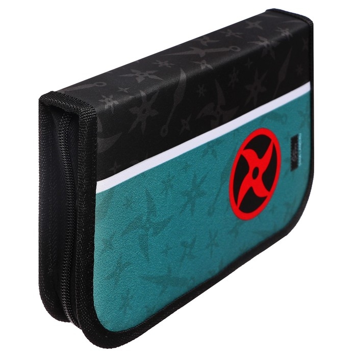 Пенал 1 секция, 130 х 210 х 40 мм, 2 откидные планки, тканевый, Calligrata TOP, Content Пенал 1 секция, 130 х 210 х 40 мм, 2 откидные планки, тканевый, Calligrata TOP, Content "Аниме клинок"