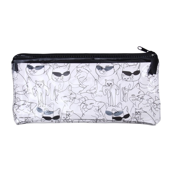 Пенал мягкий, 1 отделение, 95 х 205 мм, плоский, ПВХ, Calligrata Пенал мягкий, 1 отделение, 95 х 205 мм, плоский, ПВХ, Calligrata "Крутышки"