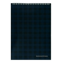 Блокнот А4, 60 листов на гребне, Ultimate basics "Шотландка", МИКС Блокнот А4, 60 листов на гребне, Ultimate basics "Шотландка", МИКС