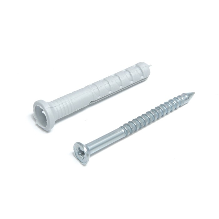 Дюбель-гвоздь "ТУНДРА", распорный, нейлоновый, потайная манжета, 6х40 мм, 100 шт