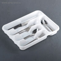 Лоток-вкладыш для столовых приборов, цвет белый Лоток-вкладыш для столовых приборов, цвет белый