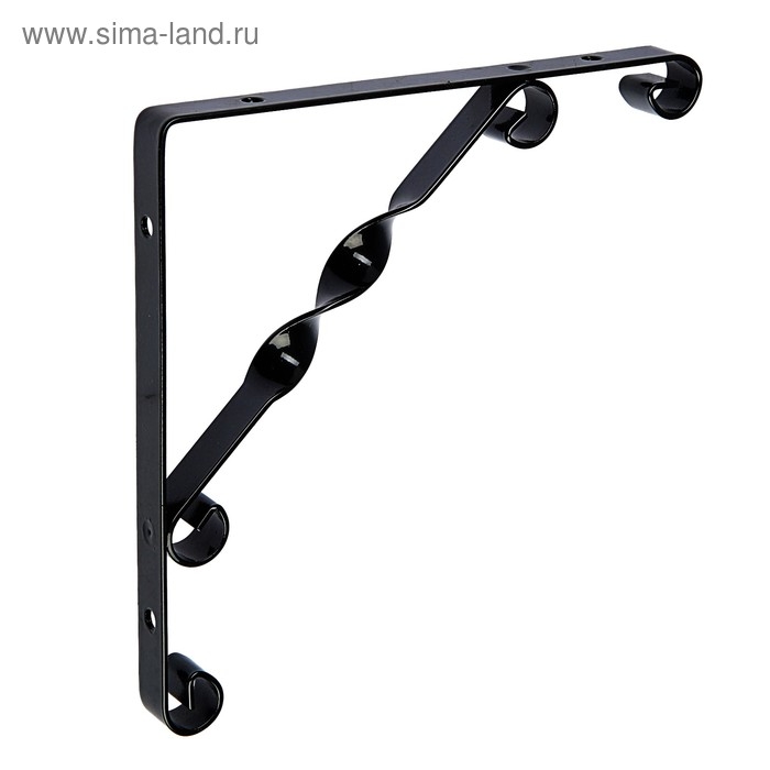 Кронштейн ТУНДРА, LIGHT, 200х200, металл, черный Кронштейн ТУНДРА, LIGHT, 200х200, металл, черный