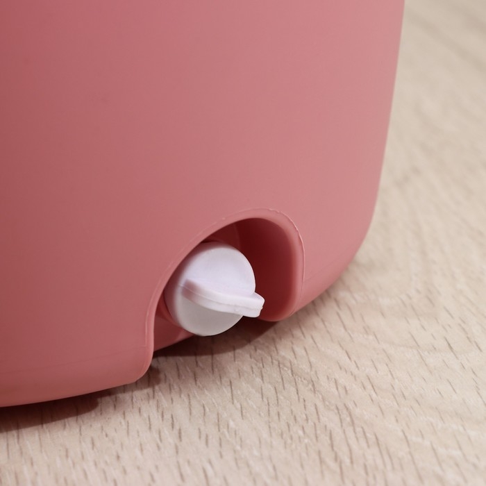 Швабра с отжимом и ведро с металлической центрифугой Доляна, 46,5&times;28,5&times;23,5 см, 10 л, телескопическая ручка 86-117,5 см, дополнительная насадка из микрофибры 15,5 см, цвет розовый