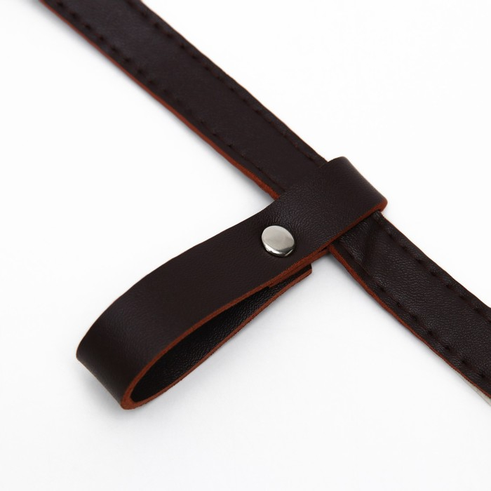 Намордник из прессованной кожи регулируемый, №5, ДН 9,3 см, ОМ 32-40 см, коричневый Намордник из прессованной кожи регулируемый, №5, ДН 9,3 см, ОМ 32-40 см, коричневый